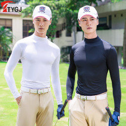 2件！TTYGJ高爾夫男士款防曬打底衣衫 冰絲緊身衣 春夏季服裝