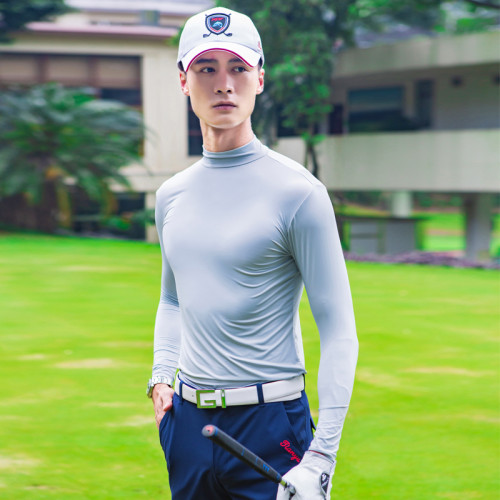 2件!TTYGJ高爾夫男士款防曬打底衣衫 冰絲緊身衣 春夏季服裝 2件!TTYGJ高爾夫男士款防曬打底衣衫 冰絲緊身衣 春夏季服裝