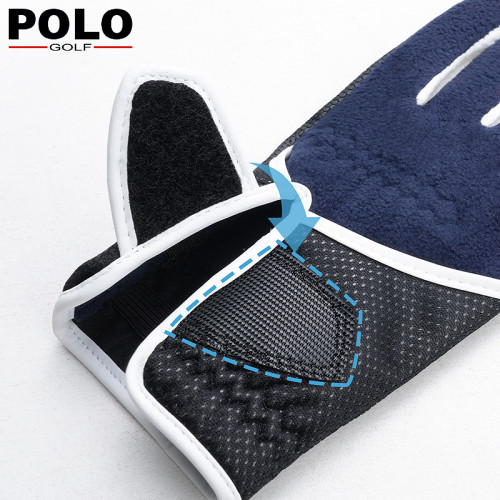 高爾夫手套男士韓版搖粒絨秋冬保暖手套golf手套 左右雙手可觸控螢幕