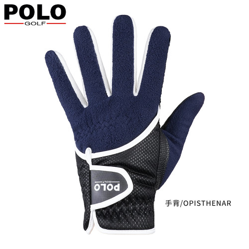 高爾夫手套男士韓版搖粒絨秋冬保暖手套golf手套 左右雙手可觸控螢幕