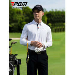 PGM高爾夫服裝男士長袖t恤秋冬季運動上衣球衣男裝衣服翻領polo衫