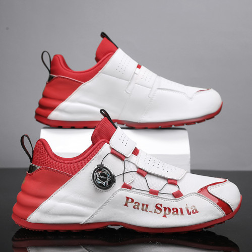 跑步鞋運動休閒男士高爾夫球鞋包底鞋軟底訓練鞋防水防滑內增高