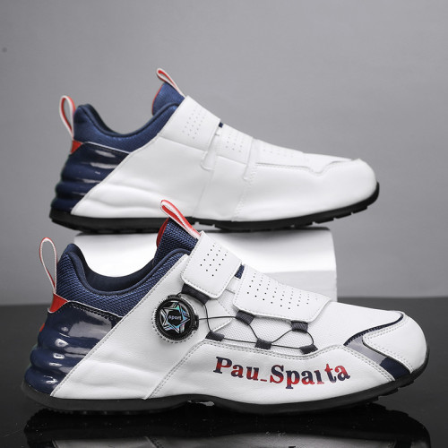 跑步鞋運動休閒男士高爾夫球鞋包底鞋軟底訓練鞋防水防滑內增高