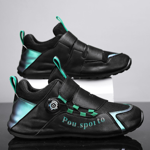 跑步鞋運動休閒男士高爾夫球鞋包底鞋軟底訓練鞋防水防滑內增高