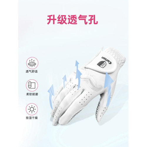 caiton高爾夫手套舒適女款雙手耐磨比賽專用運動防滑golf左右手套 caiton高爾夫手套舒適女款雙手耐磨比賽專用運動防滑golf左右手套