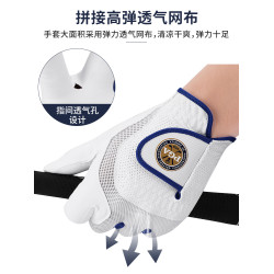 美國PGA 夏季高爾夫手套男士透氣彈力手套魔術貼防滑耐磨單衹左手