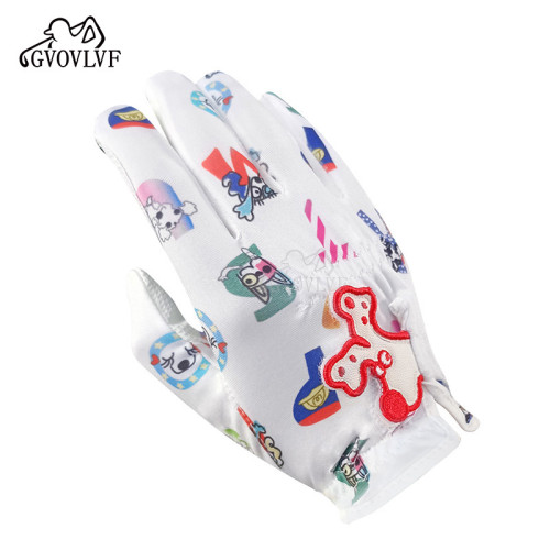 高爾夫手套PU男女童雙手耐磨透氣男孩女孩青少年高爾夫練習手套 高爾夫手套PU男女童雙手耐磨透氣男孩女孩青少年高爾夫練習手套