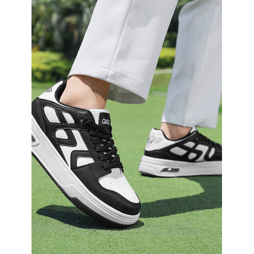 專業草地高爾夫球鞋增高小白鞋休閒運動鞋戶外防水男女情侶板鞋