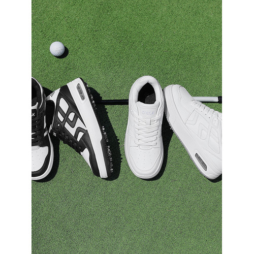 專業草地高爾夫球鞋增高小白鞋休閒運動鞋戶外防水男女情侶板鞋