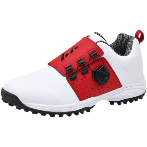 高爾夫球鞋男旋轉紐釦戶外新款透氣防水防滑休閒運動韓版大碼 高爾夫球鞋男旋轉紐釦戶外新款透氣防水防滑休閒運動韓版大碼