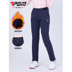 PGM兒童高爾夫服裝秋冬女童運動長褲青少年加絨保暖球褲少兒褲子