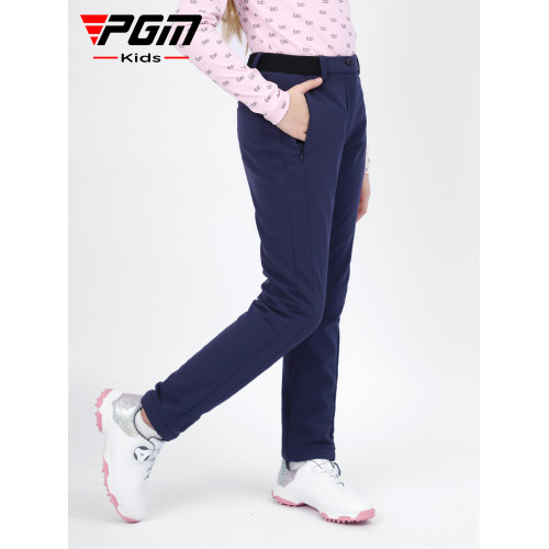 PGM兒童高爾夫服裝秋冬女童運動長褲青少年加絨保暖球褲少兒褲子 PGM兒童高爾夫服裝秋冬女童運動長褲青少年加絨保暖球褲少兒褲子