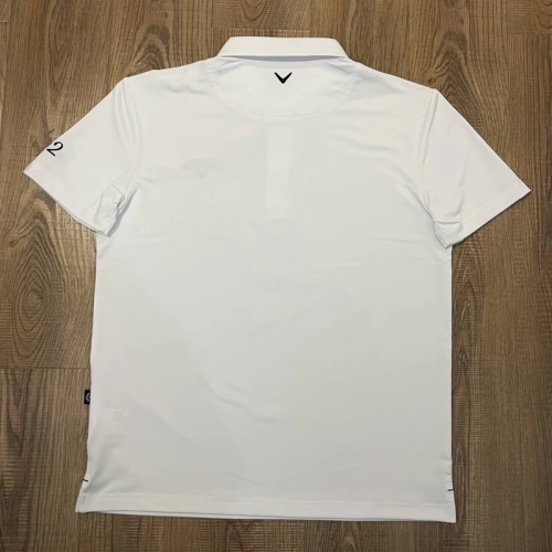 出口日韓高爾夫服裝男士夏季翻領polo衫簡潔大方平紋速乾golf球衣