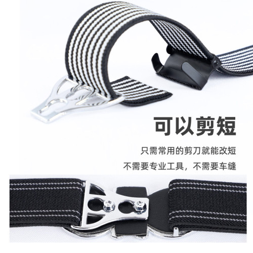 青少年高爾夫皮帶男女童帆布皮帶百搭彈力兒童腰帶可剪短調節長度