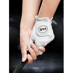 高爾夫球手套進口真皮小羊皮女士單衹右手防滑耐磨柔軟透氣golf球