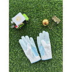 兒童高爾夫手套球童雙手青少年防滑耐磨防曬男童女童超纖布左右手