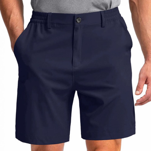 高爾夫冰絲速乾短褲男彈力五分褲夏季男松緊腰球褲男裝服裝褲子 高爾夫冰絲速乾短褲男彈力五分褲夏季男松緊腰球褲男裝服裝褲子