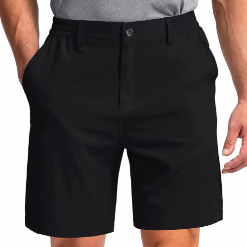 高爾夫冰絲速乾短褲男彈力五分褲夏季男松緊腰球褲男裝服裝褲子 高爾夫冰絲速乾短褲男彈力五分褲夏季男松緊腰球褲男裝服裝褲子