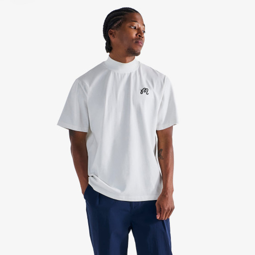 25SS New夏季半高領訓練高爾夫球服裝男女同款上衣訓練短袖T恤