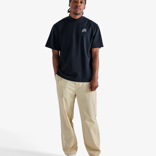 25SS New夏季半高領訓練高爾夫球服裝男女同款上衣訓練短袖T恤