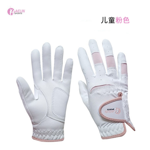 韓國進口高爾夫兒童手套男童女童真皮羊皮超纖布雙手golf雙手專業 韓國進口高爾夫兒童手套男童女童真皮羊皮超纖布雙手golf雙手專業