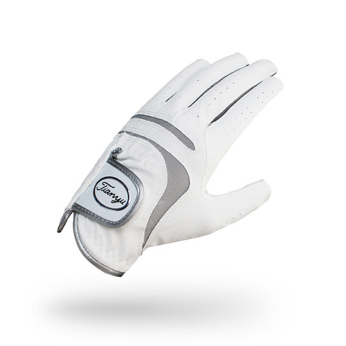 2衹可 高爾夫球手套 男士露指防滑PU皮革耐磨透氣可觸控螢幕手套