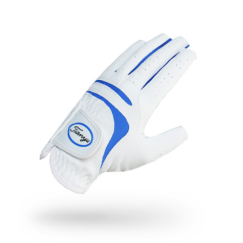 2衹可 高爾夫球手套 男士露指防滑PU皮革耐磨透氣可觸控螢幕手套