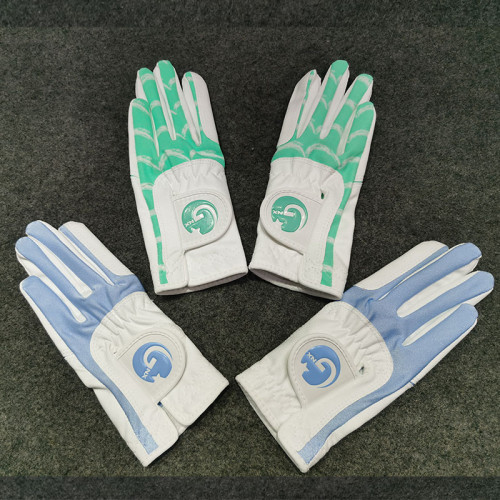 韓國兒童高爾夫手套男女童彈力布手套耐磨貼合可水洗手套大童雙手