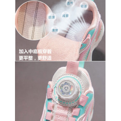 新兒童高爾夫鞋女童旋轉鞋帶防滑小白鞋男童舒適透氣防水運動球鞋