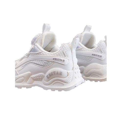 新兒童高爾夫鞋女童旋轉鞋帶防滑小白鞋男童舒適透氣防水運動球鞋