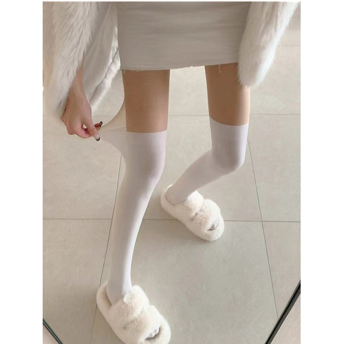 高爾夫襪子女連褲襪拼接過膝襪高爾夫球女裝襪褲冰絲夏季薄款連襪