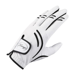 2衹可 高爾夫球男士手套PU皮革防滑耐磨運動透氣手套左手單衹