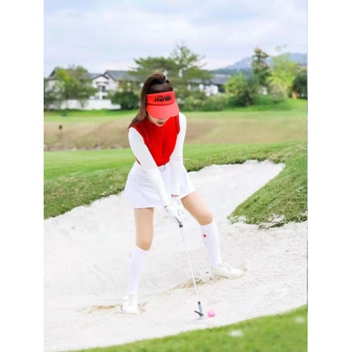 高爾夫球手套女雙手防曬真皮耐磨防滑golf超軟純小羊皮女款韓國