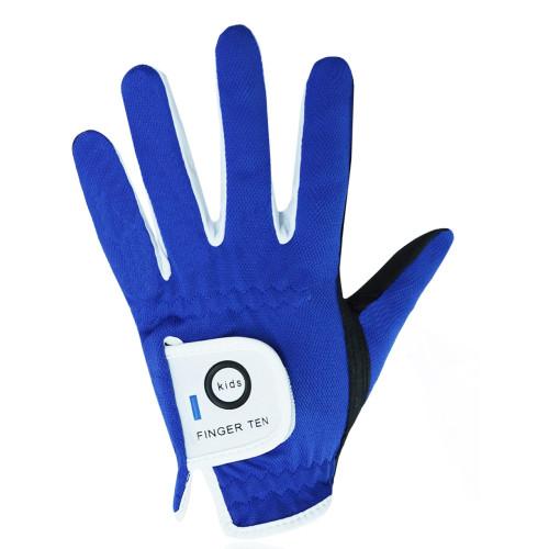 兒童高爾夫手套男女童布練習雙手耐磨魔術貼golf透氣運動騎行護指