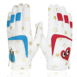 高爾夫手套兒童PU手套男女童手套柔軟舒適男孩女孩golf手套一雙裝