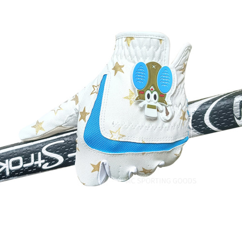 高爾夫手套兒童PU手套男女童手套柔軟舒適男孩女孩golf手套一雙裝