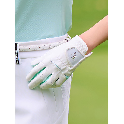 高爾夫球手套女士防曬透氣PU皮革防滑耐磨舒適左右雙手1雙裝球童