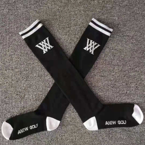 韓國高級高爾夫球襪女同款標志拼色長筒襪運動吸汗透氣百搭長襪