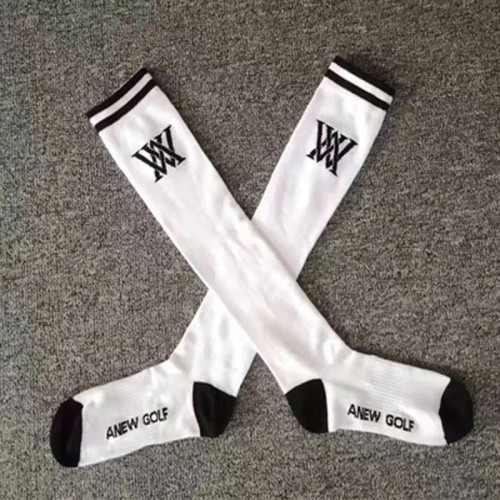 韓國高級高爾夫球襪女同款標志拼色長筒襪運動吸汗透氣百搭長襪