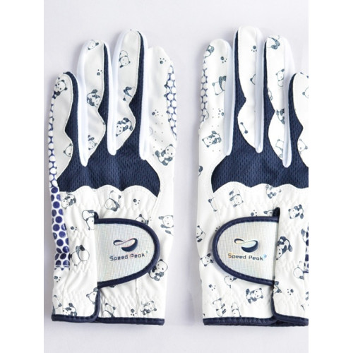 高爾夫手套女款雙手防滑耐磨練習手套高爾夫球手套女左右手PU手套