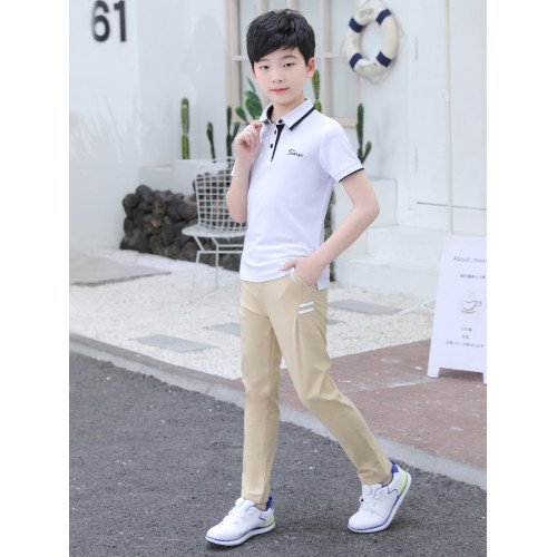 高爾夫兒童服裝 男生童裝春夏長褲 男孩運動休閒球褲學生薄款褲子