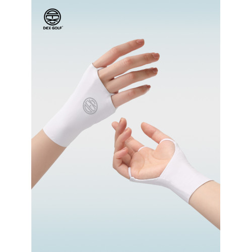 DEXGOLF韓國高爾夫手套夏季露指透氣冰絲防曬薄款右手單衹半指套