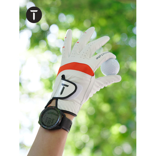 T/歐巡賽高爾夫手套男小羊皮高爾夫手套單衹全天候手套 EM202CR16