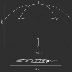 超大27寸加厚黑膠高爾夫雨繖大號遮陽繖防曬晴雨繖上虞雙人長柄繖