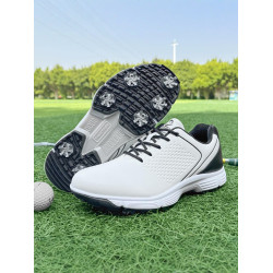 男士高爾夫球鞋運動鞋透氣防水防側滑鞋GOLF活動釘減震大碼鞋