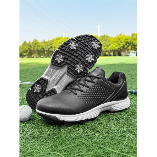 男士高爾夫球鞋運動鞋透氣防水防側滑鞋GOLF活動釘減震大碼鞋