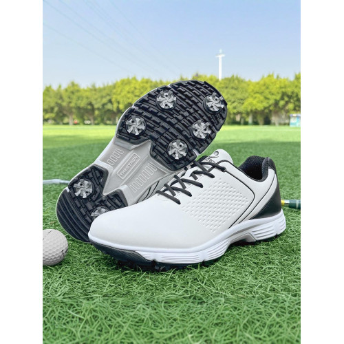 男士高爾夫球鞋運動鞋透氣防水防側滑鞋GOLF活動釘減震大碼鞋