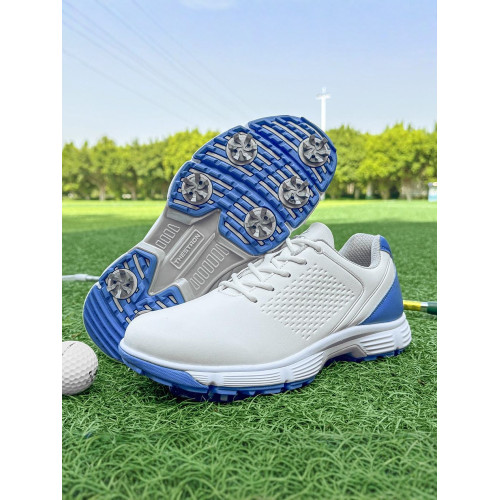 男士高爾夫球鞋運動鞋透氣防水防側滑鞋GOLF活動釘減震大碼鞋