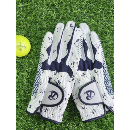 高爾夫手套女款秋季 防滑耐磨透氣練習手套進口超纖布料防滑顆粒