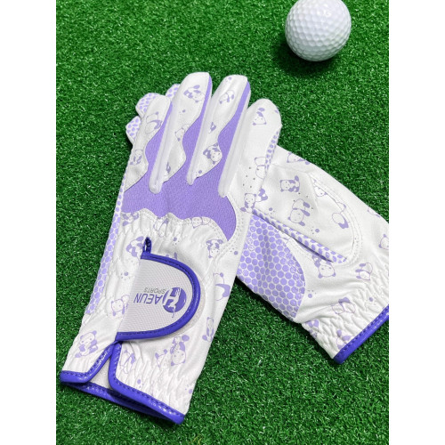 高爾夫手套女款秋季 防滑耐磨透氣練習手套進口超纖布料防滑顆粒